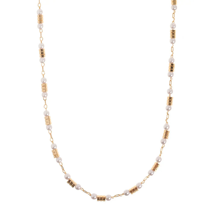 Söt halsband med pärlkedja