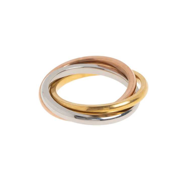 Jules - Trippel Färgring i Rostfritt Stål